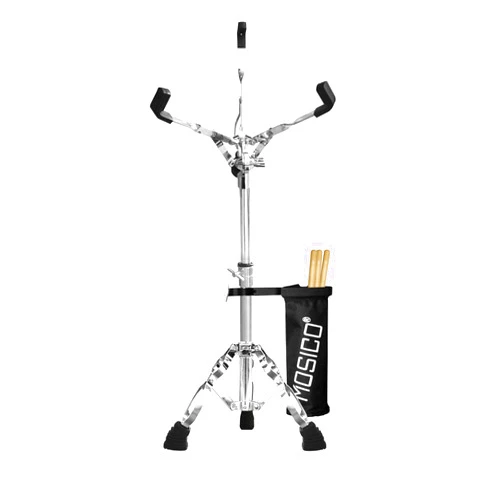 MOSICO Snare Drum Stand Height Range 13.40-23 Inches For 10''-14'' Snare Drum With Drumstick Holder Snare Stand for Beginners
