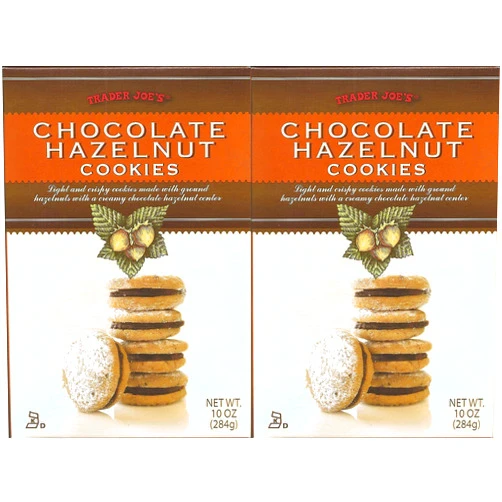 TJ's Trader Joe's Chocolate Hazelnut Cookies Pack of 2