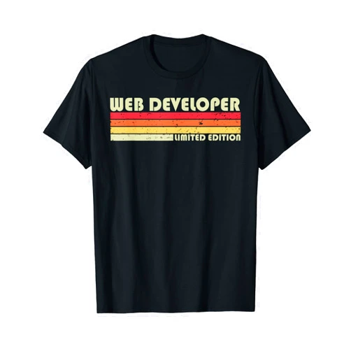 Personal Christmas Retro Vintage Graduation Gifts WEB DEVELOPER Funny Job Title Profession Birthday Worker T-Shirt