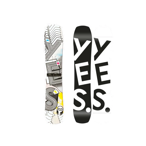 YesSnowboard YES. Snowboards Youth First Basic, True Twin, Flatrock