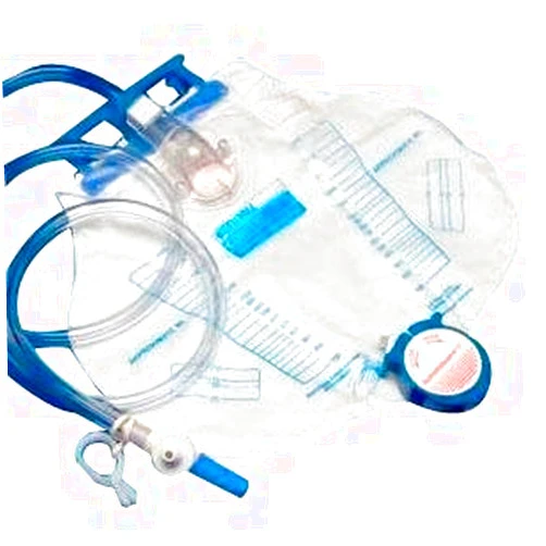 Kendall Bedside Drain Bag W/Mono-FLO, SPLASHGUARD, Drain, 2000 ML