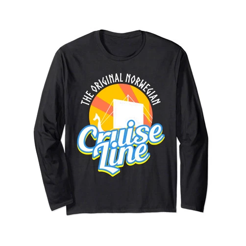 YeoYs Odin And Valhalla TShirt Gifts Viking Ship Cruise Line T-Shirt - Odin And Valhalla Long Sleeve T-Shirt