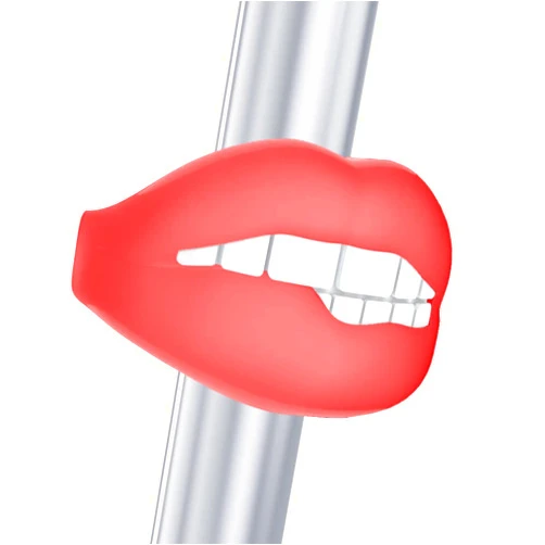 VOLO.Freedom to fly VOLO HUM lip bicycle tail light USB rechargeable led for night riding back safety cycle lights for bike MTB roadbike helmet scooter skateboard stroller warning kids biking cute accessories silicone