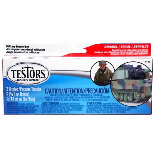 Testors Testor'S 9149 Military Enamel Paint 12 Piece Set