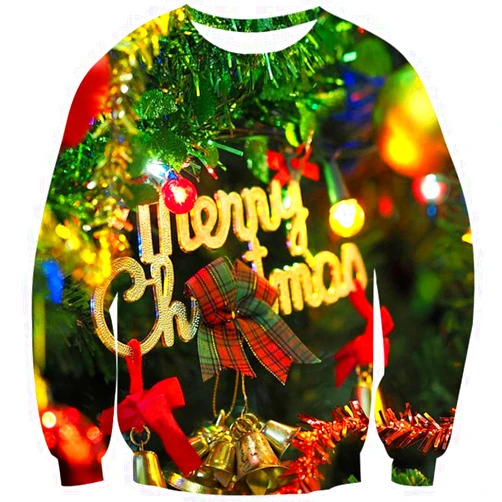 Goodstoworld Mens/Womens Ugliest Christmas Sweatshirt 3D Unique Hilarious Graphic Pullover Shirt S-4XL