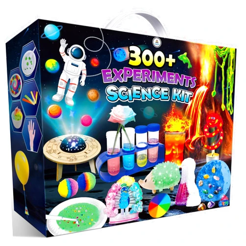 UNGLINGA 300+ Experiments Science Kit for Kids | S.T.E.M Educational Toys with Lab Manual | Volcano, Crystal Growing, Chemistry Set | Christams Birthday Gifts for Boys & Girls