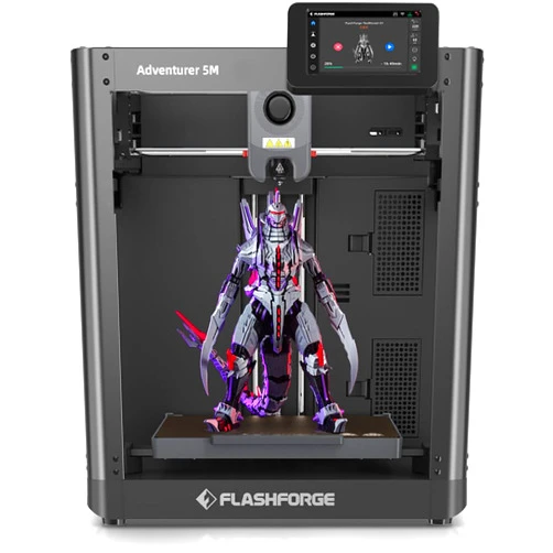 FLASHFORGE Adventurer 5M 3D Printer with Fully Auto Leveling System, Max 600mm/s High-Speed, 280℃ Quick-Detach Nozzle, CoreXY Structure for Superior Print Quality, Rookies & Experts Smart Choice