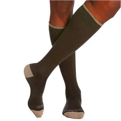 Sigvaris Merino Wool Outdoor Calf-High Compression Socks 15-20mmHg