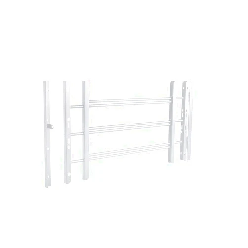Guardian Built Hinged Window Bar Guard (3-Bar, White)