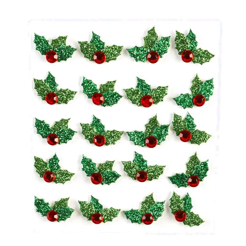 EK Success Jolee's Boutique Christmas Holly Dimensional Stickers