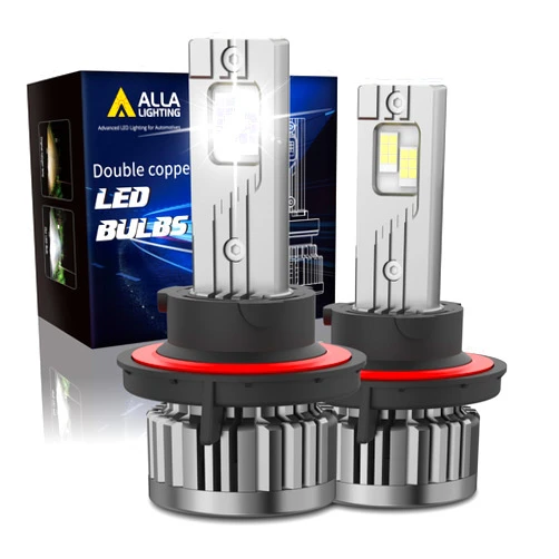 Alla Lighting NCP 10000Lms 9008 H13 LED Fog Lights Bulbs or Daytime Running Lights(DRL) Lamps, 6000K Xenon White