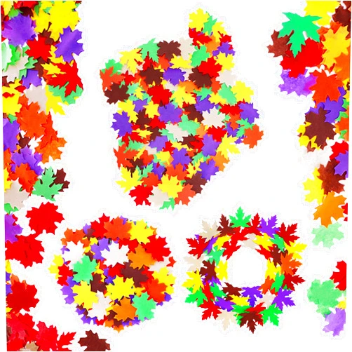 Exquiss 3200pcs Fall Crafts Kits Autumn Leaf Tissue Paper Shape for Kids’ Creative Fall Craft Fall Luminaries Mason Jar Leaf Lantern Arts Thanksgiving Halloween Art