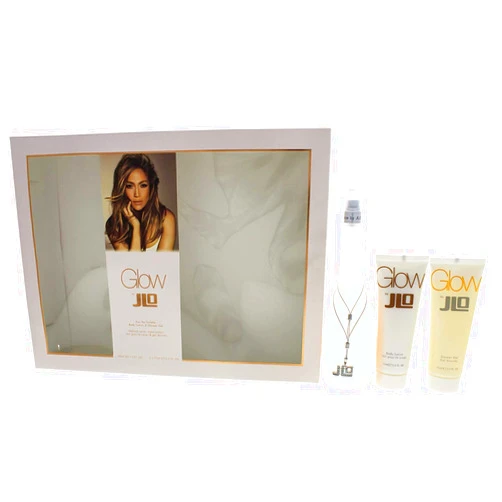 Jennifer Lopez Glow 3 Pc. Gift Set (Eau De Toilette Spray 3.4 Oz + Body Lotion 2.5 Oz + Shower Gel 2.5 Oz) for Women By Jennifer Lopez, 36 Fl Oz