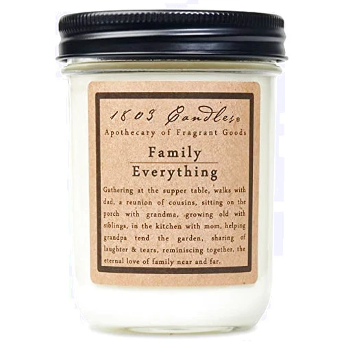 1803 Candles - 14 oz. Jar Soy Candles - (Family Everything)