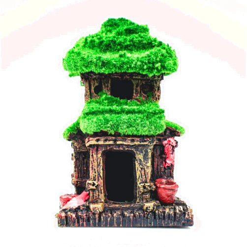 SiissaPeksid Aquarium Decor,Fish House, Aquarium Decorations for Fish Hideout, Ideal for Betta, Snails, Turtle, Hiding, Climbing, Exploring, Landscaping, Aquascaping