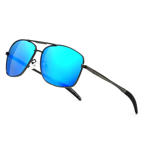 SUNGAIT Men's Polarized Square Aviator Sunglasses Durable Metal Frame for Fishing Driving Golf 100% UV Protection
