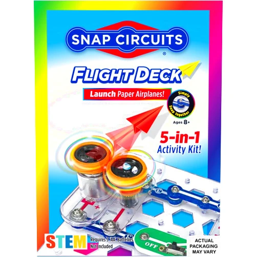 Snap Circuits Flight Deck Science/STEM Toy kit | Ages 8+ | Construction Gift for Boys and Girls