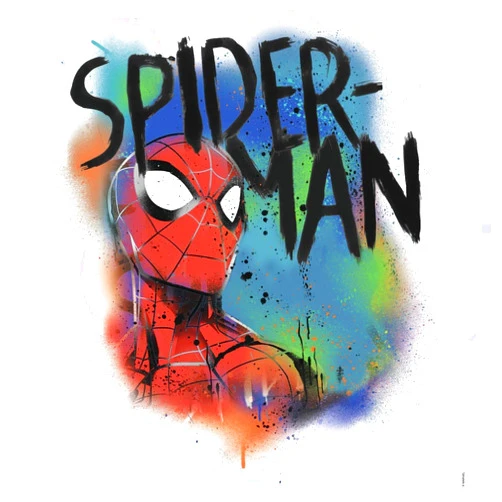 RoomMates Marvel Spider-Man Classic Graffiti Burst Giant Peel and Stick Wall Decals by RoomMates, RMK3618GM