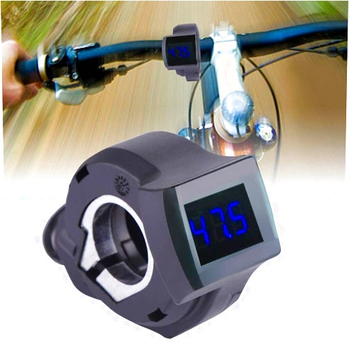 Yosoo Health Gear Electric Bike Voltage Display, Bike Power Display, Digital Thumb Accelerator Shifter with LCD Battery Voltage Display Accessory for Scooter Electric Bike