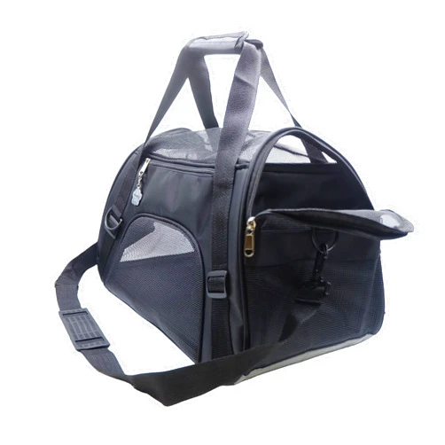 ZaneSun Cat Carrier,Soft-Sided Pet Travel Carrier for Cats,Dogs Puppy Comfort Portable Foldable Pet Bag Airline Approved (Medium-Black)
