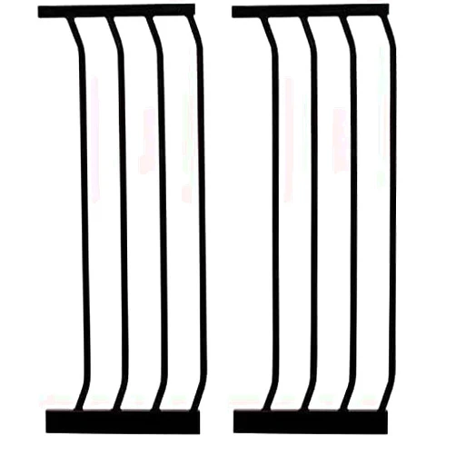 Dreambaby 10.5 in. Black Chelsea Gate Extension (Pack of 2)
