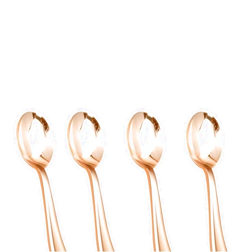 Generic 4 Pack Rosa Gold Spoons, 6