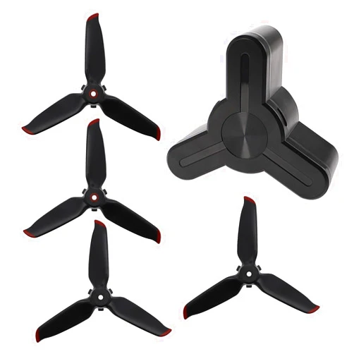 Micro Traders 2 Pairs 5328S Propellers with Propeller Storage Case Compatible with DJI FPV Combo Drone Accessories 5328S Propellers Blades with Anti-Fall Protection Box