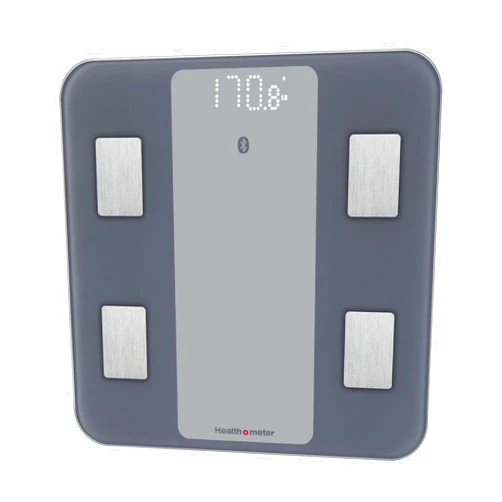 Health o meter Bluetooth Digital Bathroom Scale with Smart Connectivity BMI & Body Fat Tracking 440 lb Capacity for Multiple Users