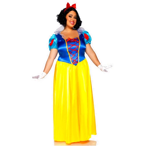 Leg Avenue Womens Classic Snow White Set Family Friend Full Length Princess Dress