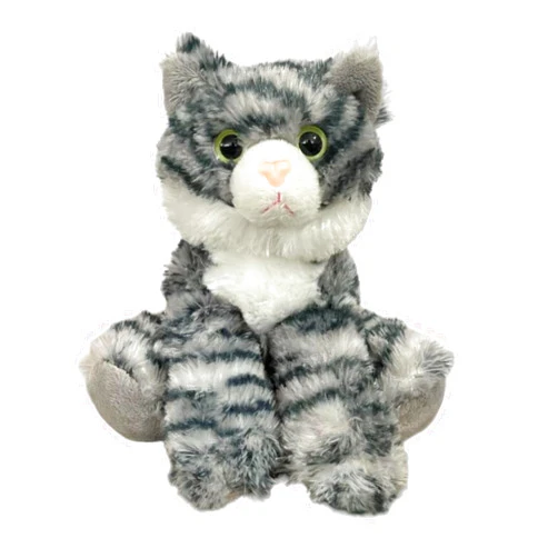 Jolitee Kitten Cat Collection Small Plush Stuffed Animal 8 inch (Grey Tabby)