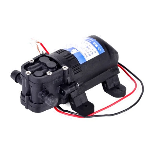 Wrtgerht Mini Power Small Pump 12V 70PSI 3.5L/min Agricultural Electric Water Pump Black Micro High Pressure Diaphragm (Voltage : 12V)
