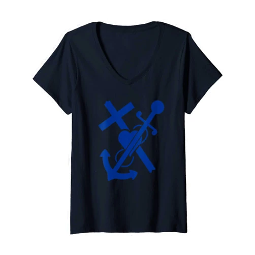 Kastellorizo National Pride Womens Kastellorizo Coat of Arms Flag National pride Gift V-Neck T-Shirt