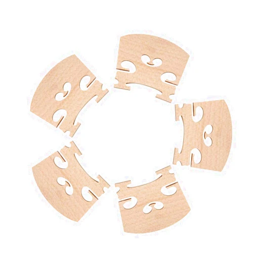 Emoonland 5 Pack Fine Grade Maple 4/4 Full Size Violin Bridge Violin Parts