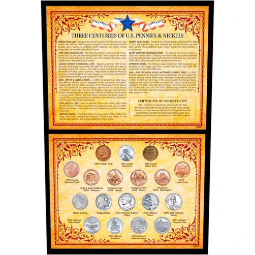 American Coin Treasures Three Centuries of U.S. Pennies & Nickels