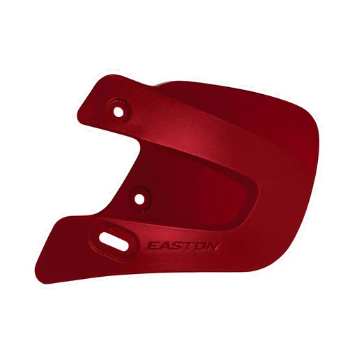 EASTON EXTENDED JAW GUARD, Left-Handed Batter, Maroon