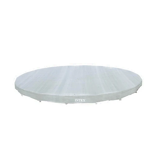 INTEX 28041E Deluxe Pool Cover: for 18ft Round Ultra XTR Pools – Includes Rope Tie – UV-Resistant – 8in Overhang – Snug Fit