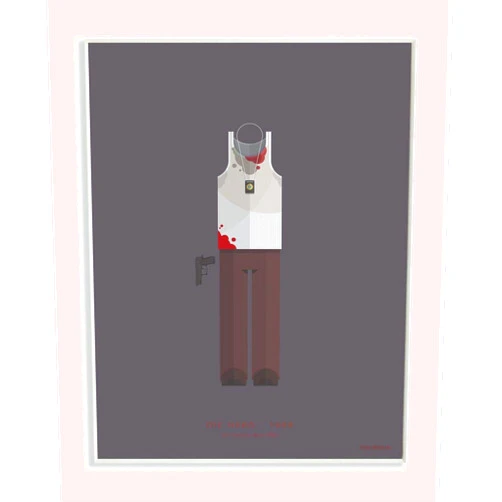 Stupell Industries Die Hard Famous People Characters Fashion, Design by Artist Fred Birchal Art, 13x19, Wall Plaque