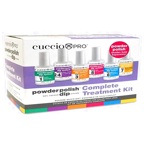 Cuccio Powder Polish Nail Colour Dip System Complete Treatment Kit