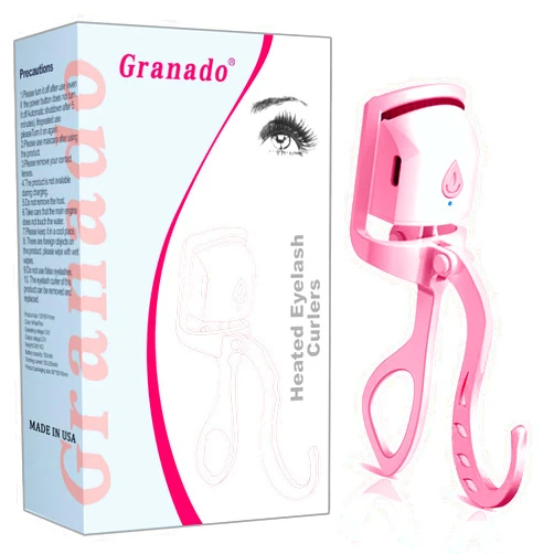 Granado Heated Eyelash Curler Get Stunning Lashes in Seconds! USB Rechargeable with Heating Control - Rapid Heating, Long-lasting Curls, Safe Design - Perfect for On-The-Go Glam!