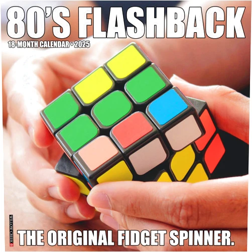 Willow Creek Press 80's Flashback Monthly 2025 Wall Calendar (12