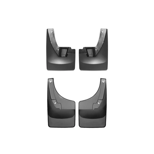 WeatherTech Custom No Drill Splash Guard MudFlaps for Ram Truck 1500 Classic, Ram Truck 1500, Ram 1500 Classic, Ram 1500 - Front & Rear Set (110024-120024), Black