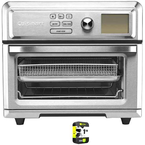 Cuisinart TOA-65 Digital AirFryer Toaster Oven with Intuitive Programming Options Bundle with 1 YR CPS Enhanced Protection Pack