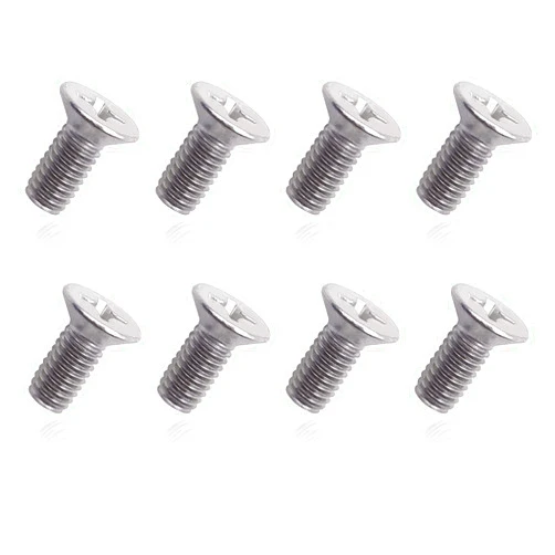 RBOKO 8PCS Stainless Steel Retaining Screws for Front and Rear, Stainless Steel Brake Disc Rotor Screws, 936-000-601-40-H, Compatible with Acura, Honda, Kia Models and Hyundai