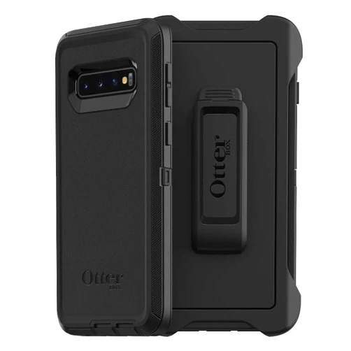 OtterBox Defender Series Case & Holster for Samsung Galaxy S10 - Black