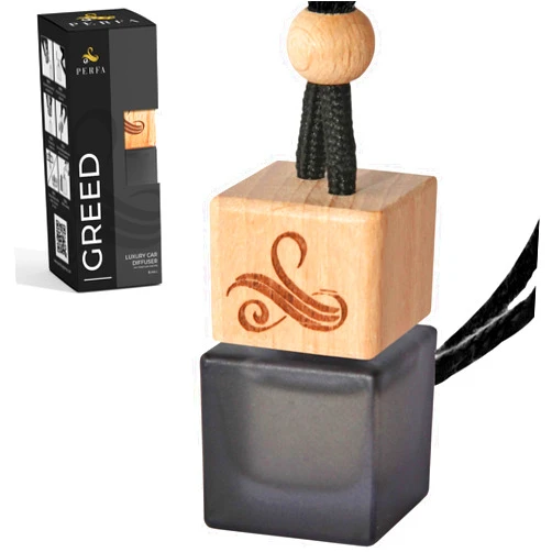 Perfa Greed Car Air Freshener for Men | Aventos Perfume Inspired Fragrances | Strong Car Freshener with Odour Eliminator Technology | Creed Air Freshener | Long Lasting Automotive Freshener by Perfa
