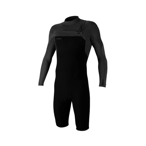 O'Neill Wetsuits O'Neill Men's Hyperfreak 2mm Chest Zip Longsleeve Spring Wetsuit Medium Black/Black