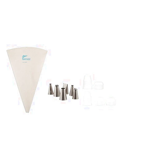 Ateco Cake Decorating Set - Couplers, Decorating Bag, and Decorating Tubes