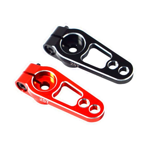Vgoohobby 2PCS Metal 25T Servo Horn 25 Teeth Spline Steering Arm Server Rocker Compatible with Futaba Savox Power HD Emax MG995 MG996 Servos Motors RC Car Crawler Drift Car Airplane Boat