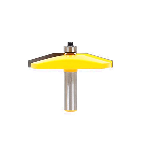 MMDSG Bevel Raised Panel Router Bit, 1/2 Inch Shank Table Edge Milling Cutter, Tungsten Carbide Architectural Molding Woodworking Tools with Bearing