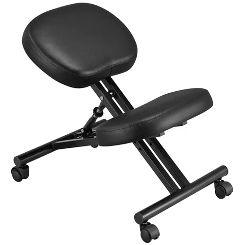 Yaheetech Kneeling Chair Ergonomic Posture Chair for Office Home Standing Work Desk Stool Adjustable Office Chair with Thick Cushion Pad & Flexible Seating Rolling Casters